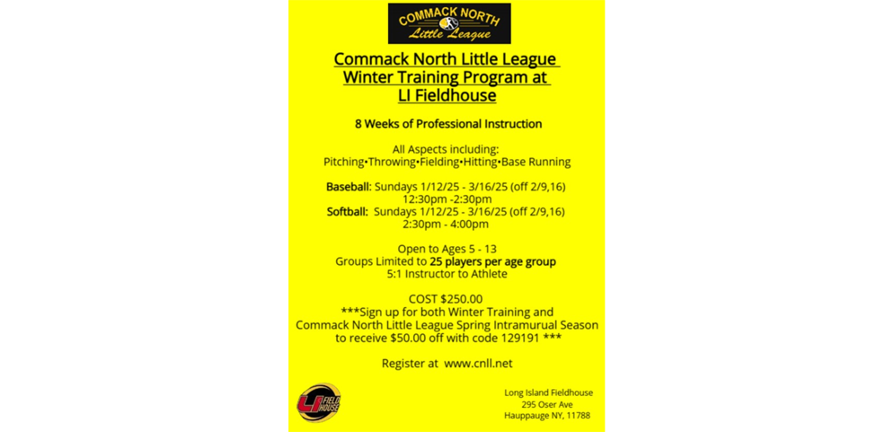 Register for CNLL Winter Clinics